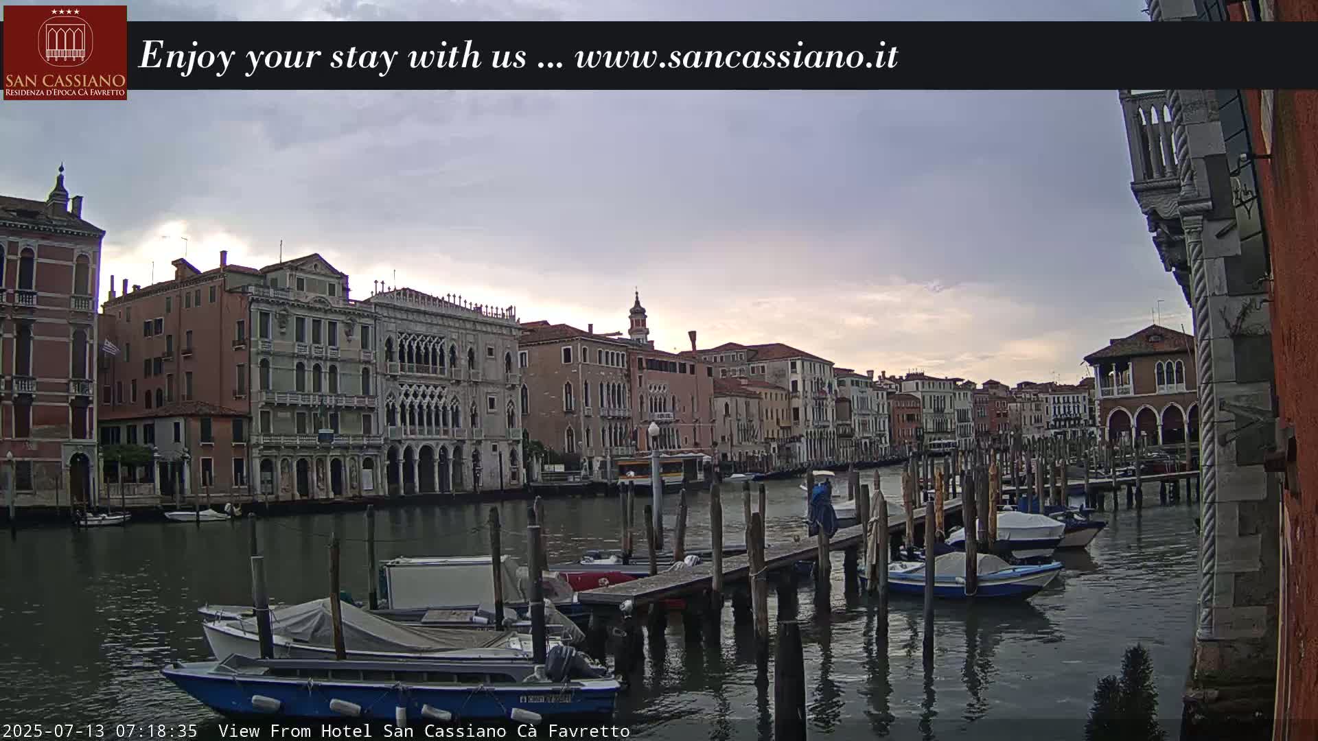 View of Grand Canal, Venice Live Cam - Venice, Veneto, Italy