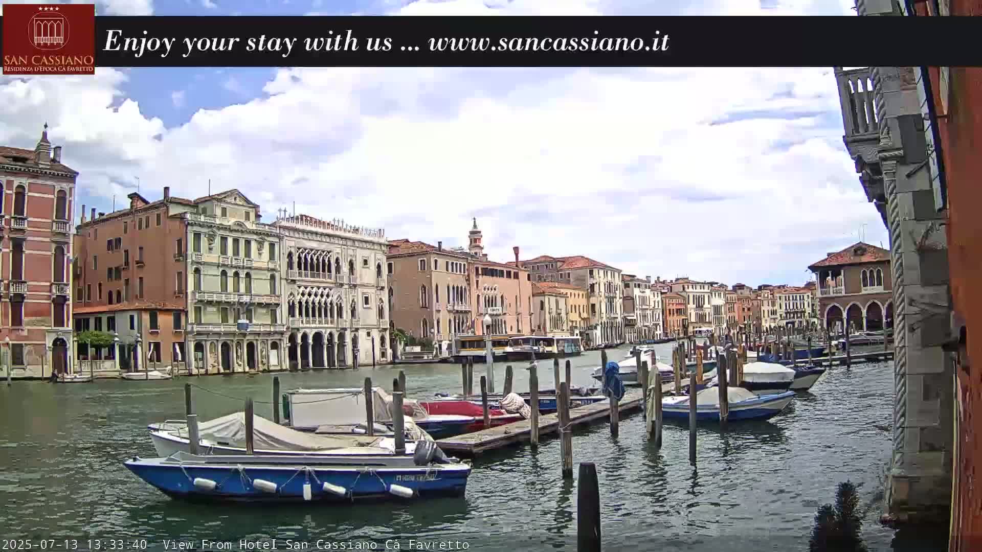 View of Grand Canal, Venice Live Cam - Venice, Veneto, Italy
