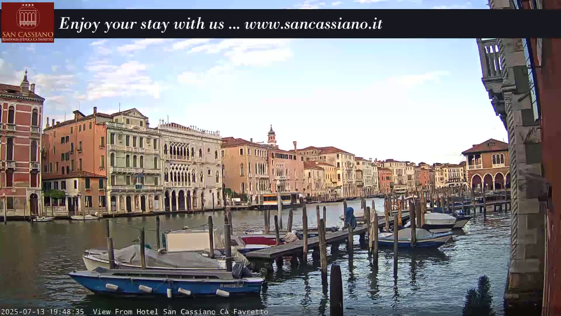 View of Grand Canal, Venice Live Cam - Venice, Veneto, Italy