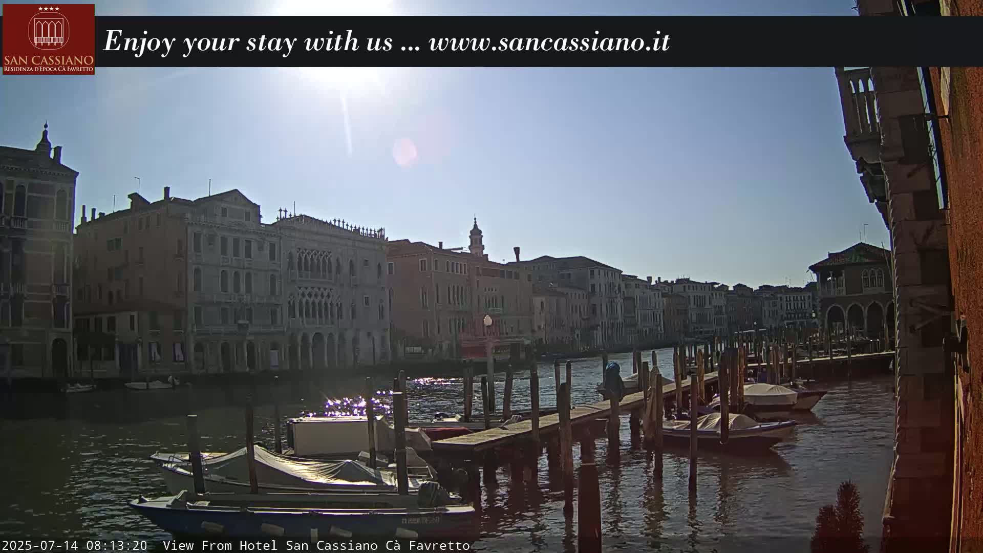 View of Grand Canal, Venice Live Cam - Venice, Veneto, Italy