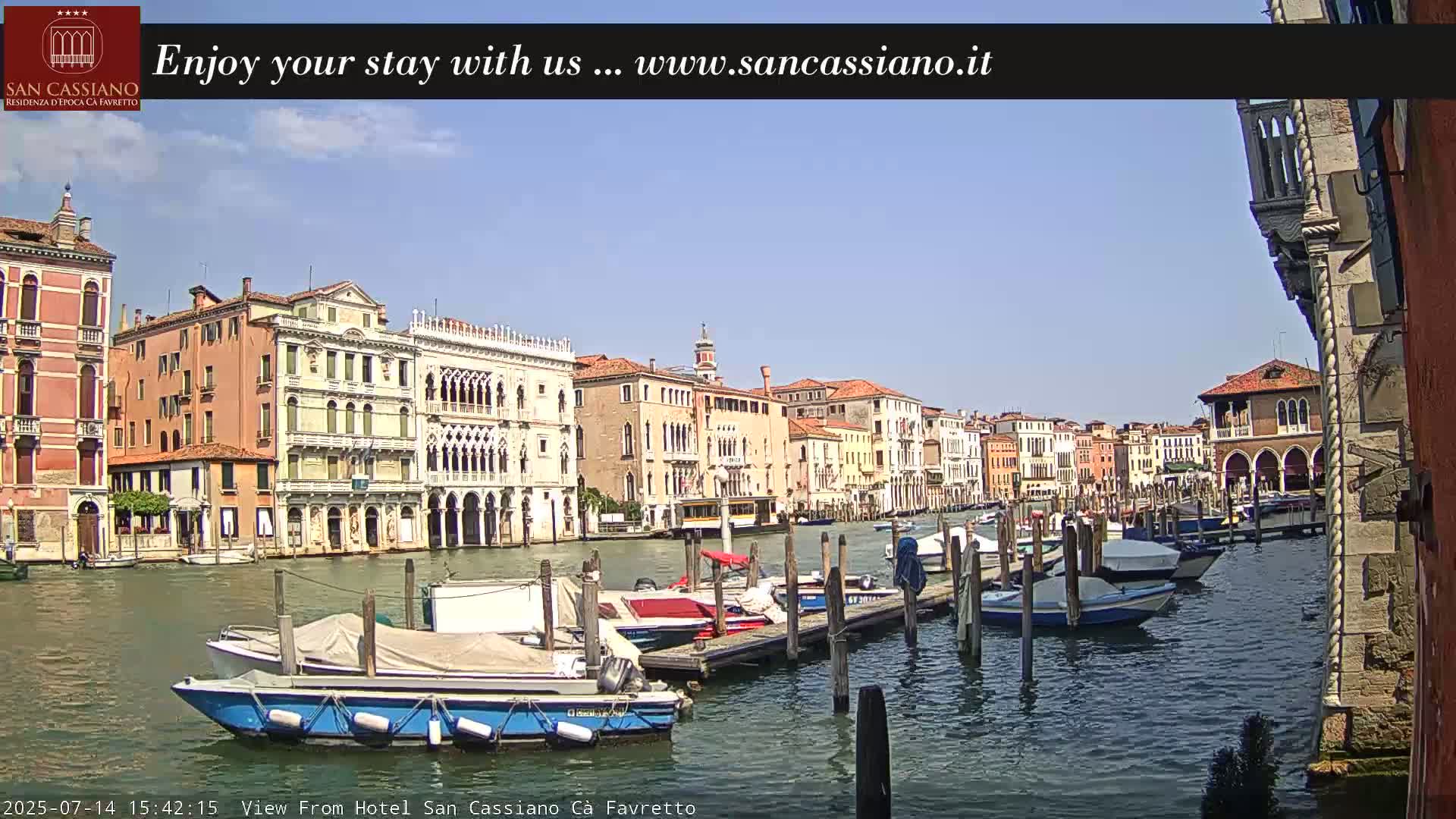 View of Grand Canal, Venice Live Cam - Venice, Veneto, Italy