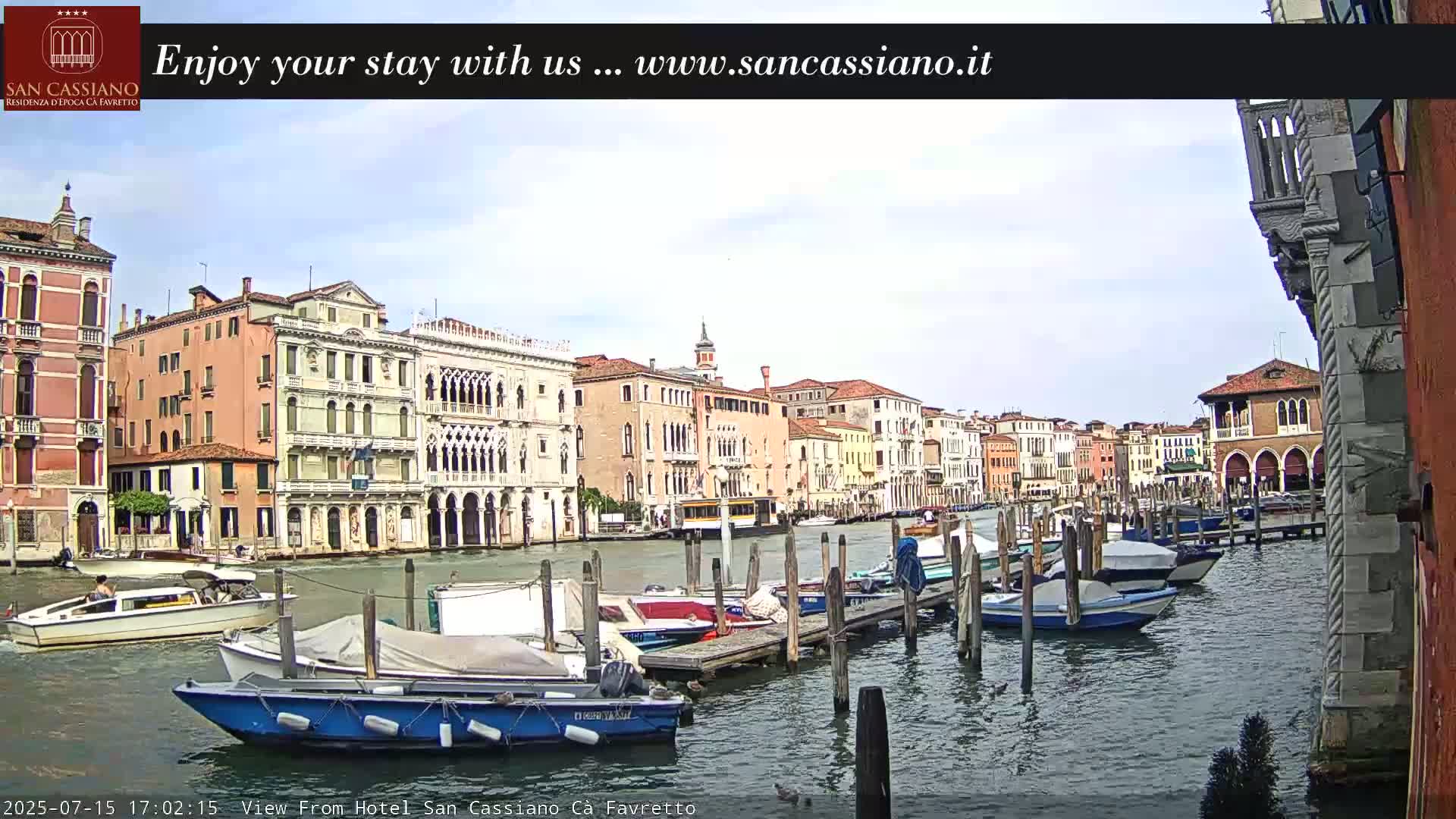 View of Grand Canal, Venice Live Cam - Venice, Veneto, Italy