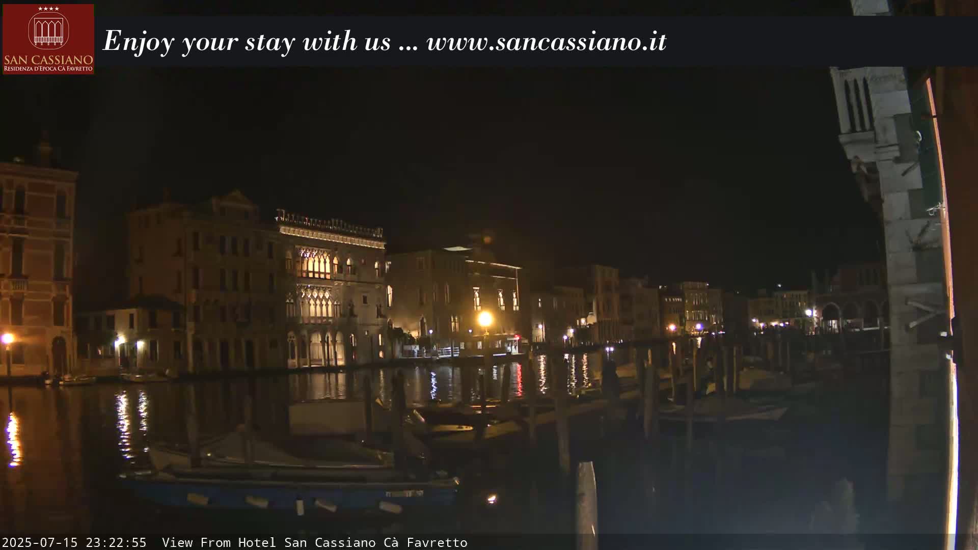 View of Grand Canal, Venice Live Cam - Venice, Veneto, Italy