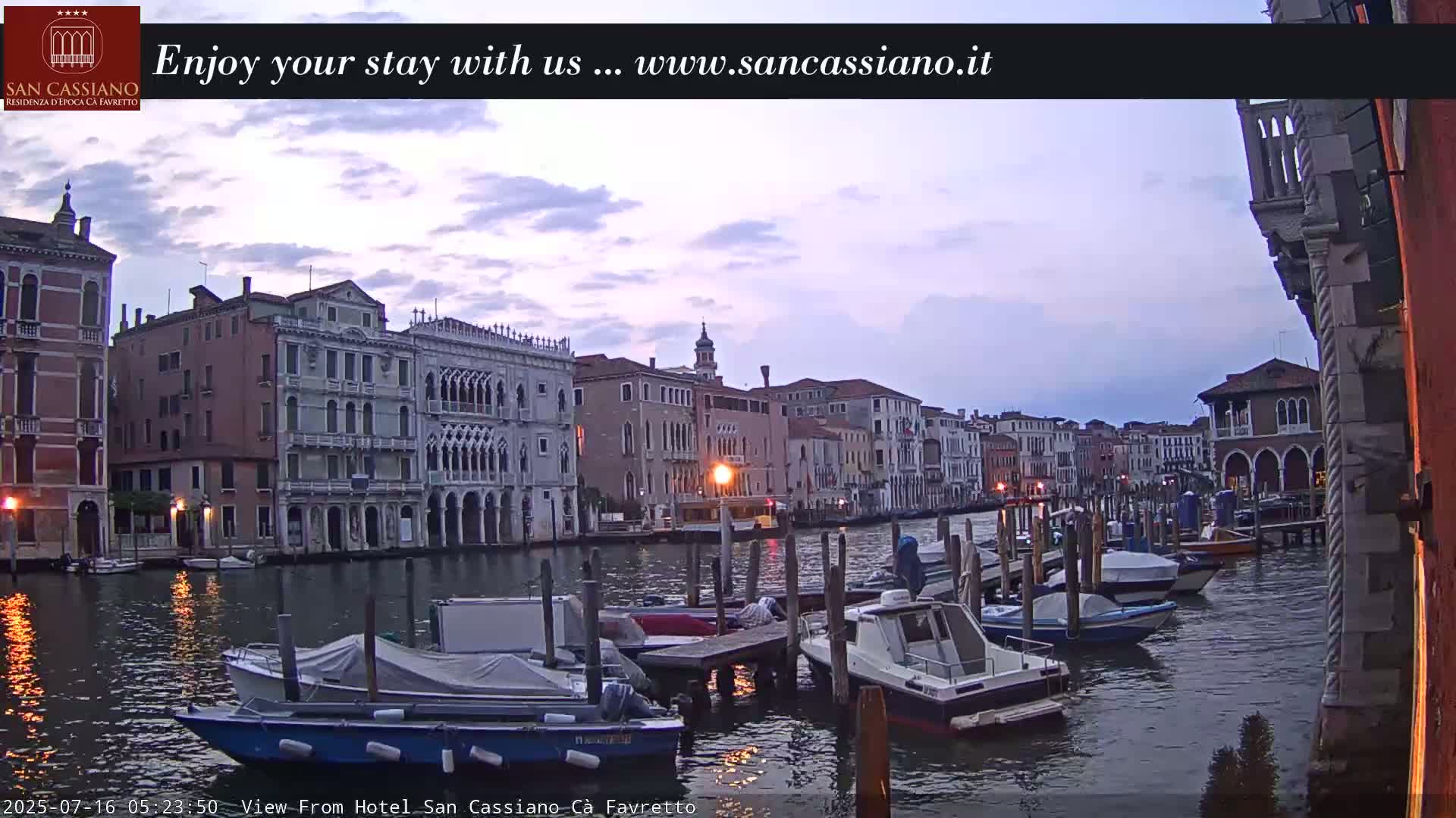 View of Grand Canal, Venice Live Cam - Venice, Veneto, Italy