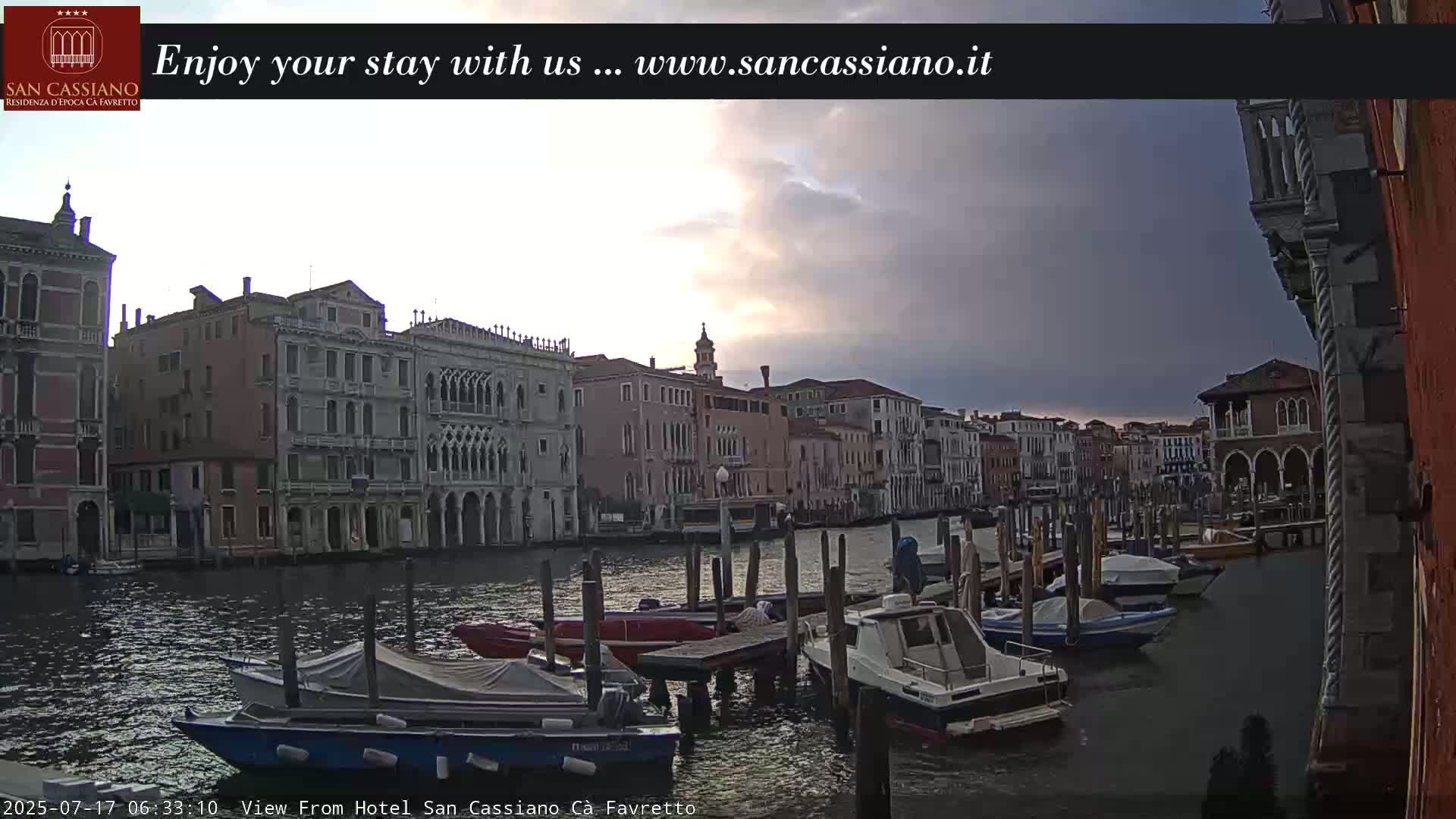 View of Grand Canal, Venice Live Cam - Venice, Veneto, Italy