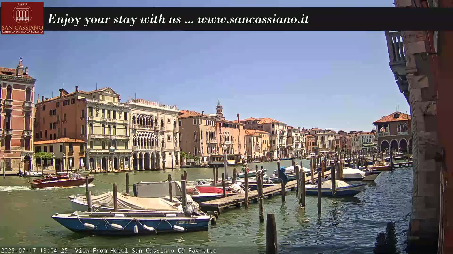 View of Grand Canal, Venice Live Cam - Venice, Veneto, Italy