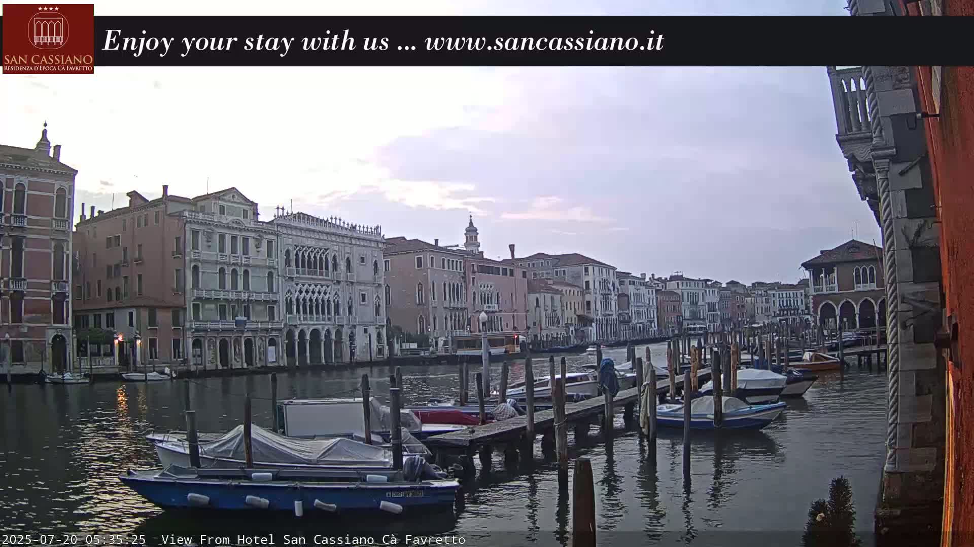 View of Grand Canal, Venice Live Cam - Venice, Veneto, Italy