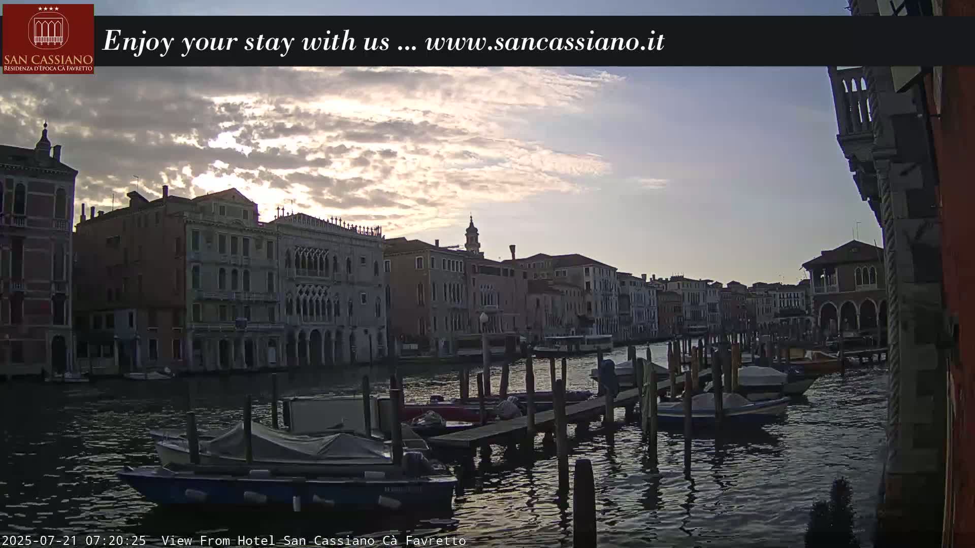 View of Grand Canal, Venice Live Cam - Venice, Veneto, Italy