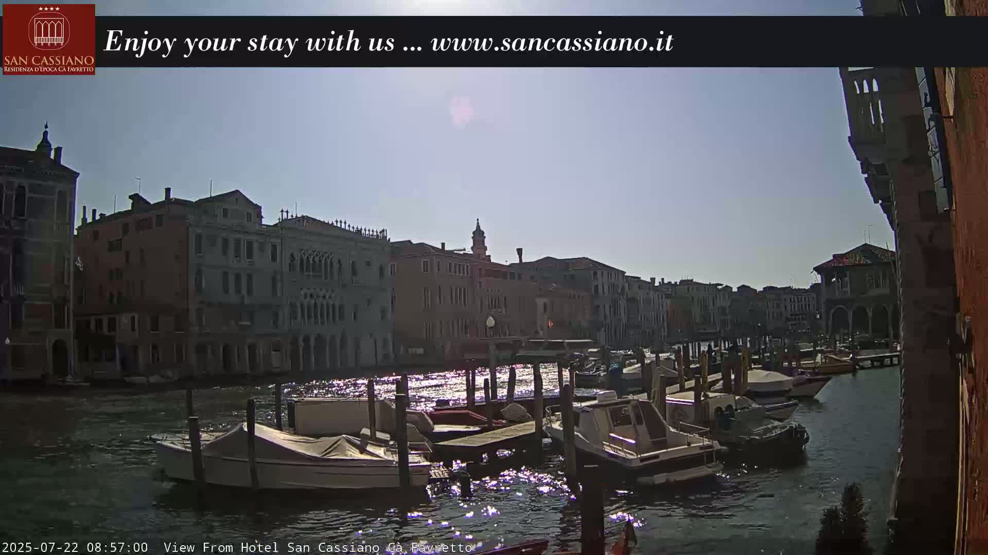 View of Grand Canal, Venice Live Cam - Venice, Veneto, Italy