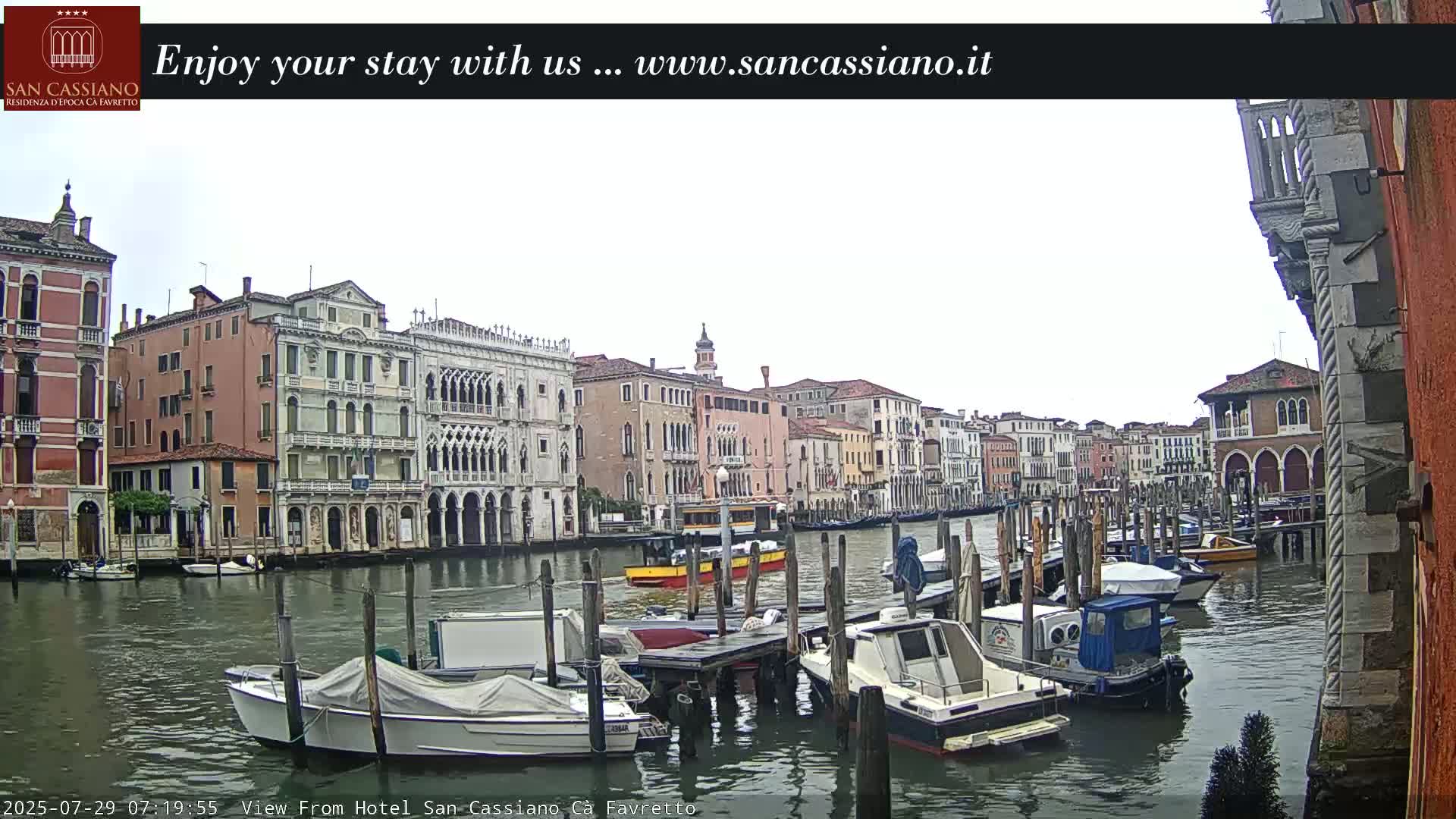 View of Grand Canal, Venice Live Cam - Venice, Veneto, Italy