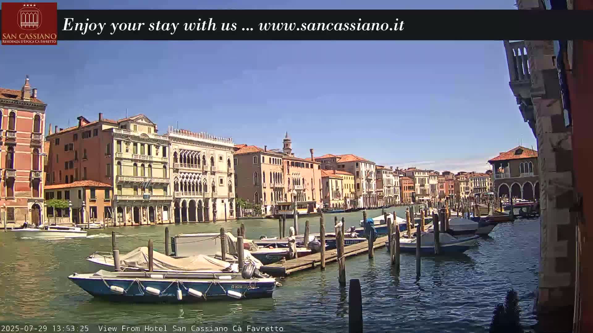 View of Grand Canal, Venice Live Cam - Venice, Veneto, Italy