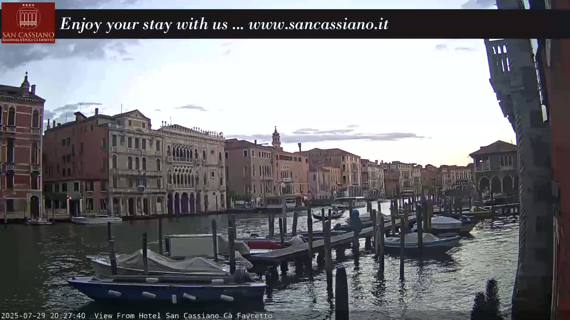 View of Grand Canal, Venice Live Cam - Venice, Veneto, Italy