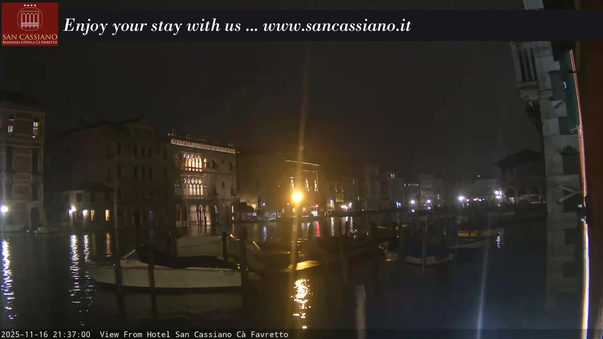 View of Grand Canal, Venice Live Cam - Venice, Veneto, Italy