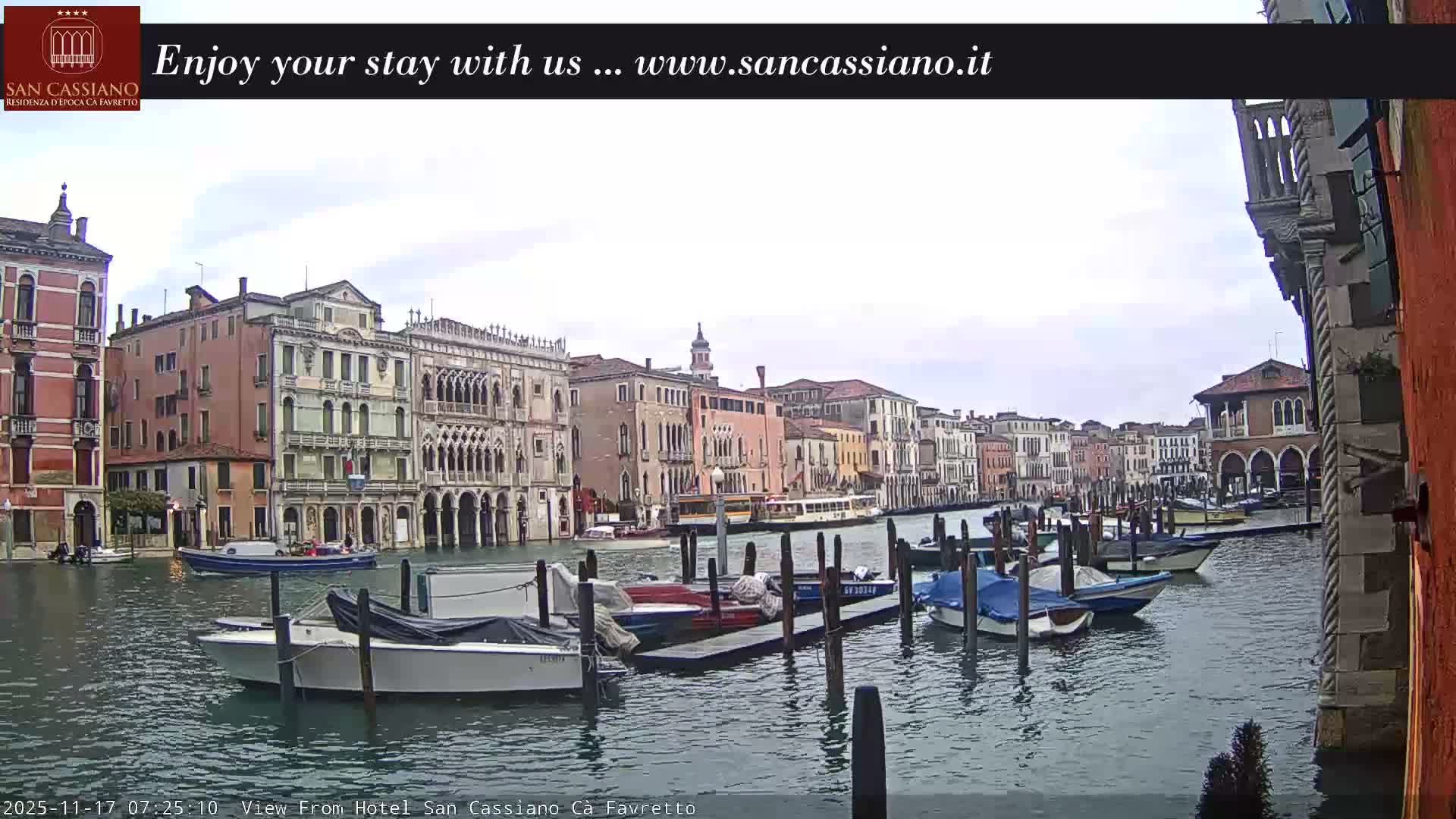 View of Grand Canal, Venice Live Cam - Venice, Veneto, Italy