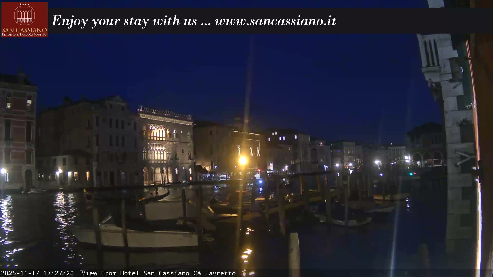 View of Grand Canal, Venice Live Cam - Venice, Veneto, Italy