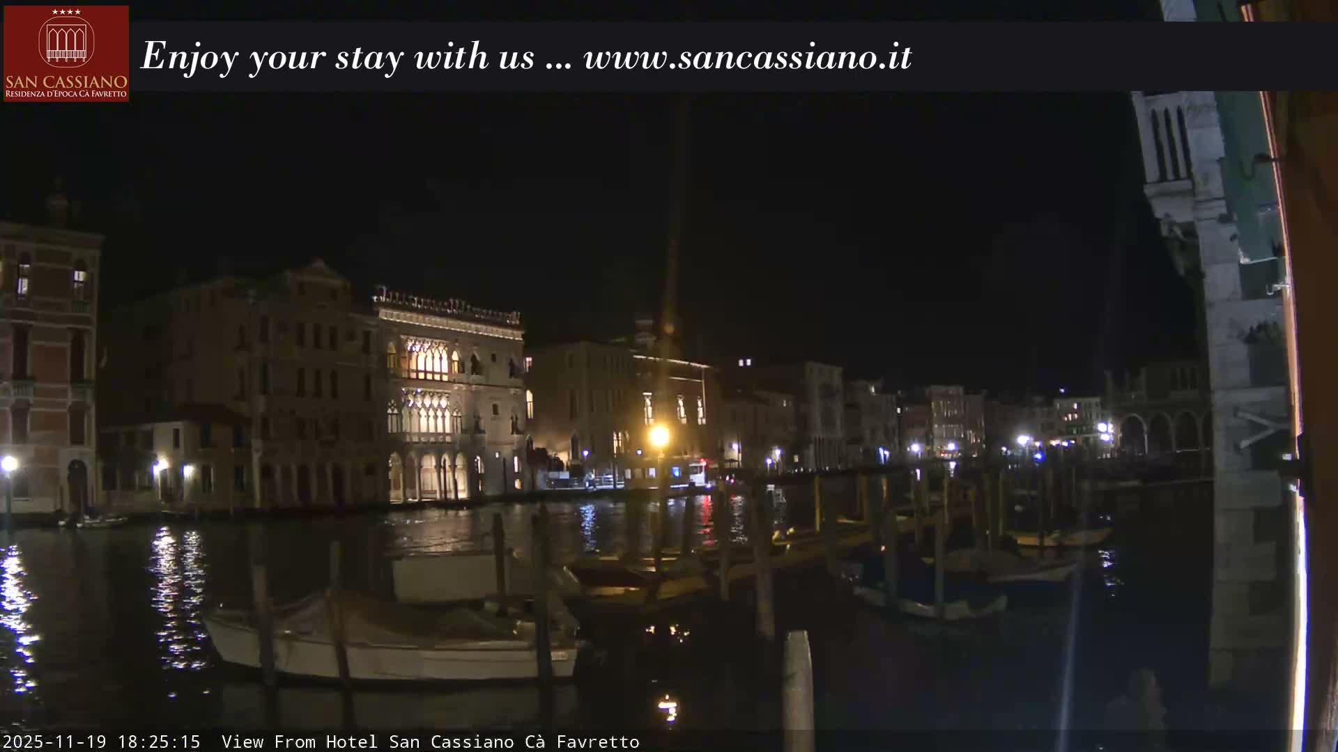 View of Grand Canal, Venice Live Cam - Venice, Veneto, Italy