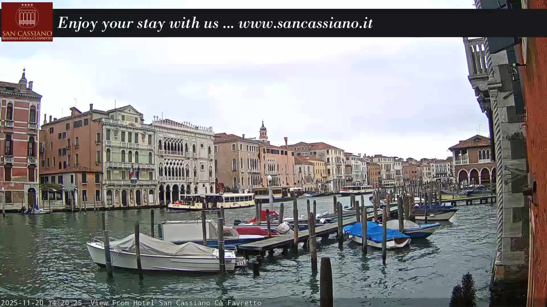 View of Grand Canal, Venice Live Cam - Venice, Veneto, Italy