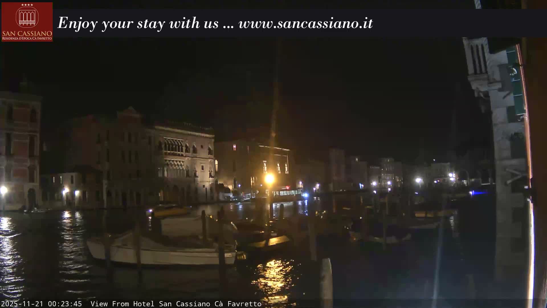 View of Grand Canal, Venice Live Cam - Venice, Veneto, Italy