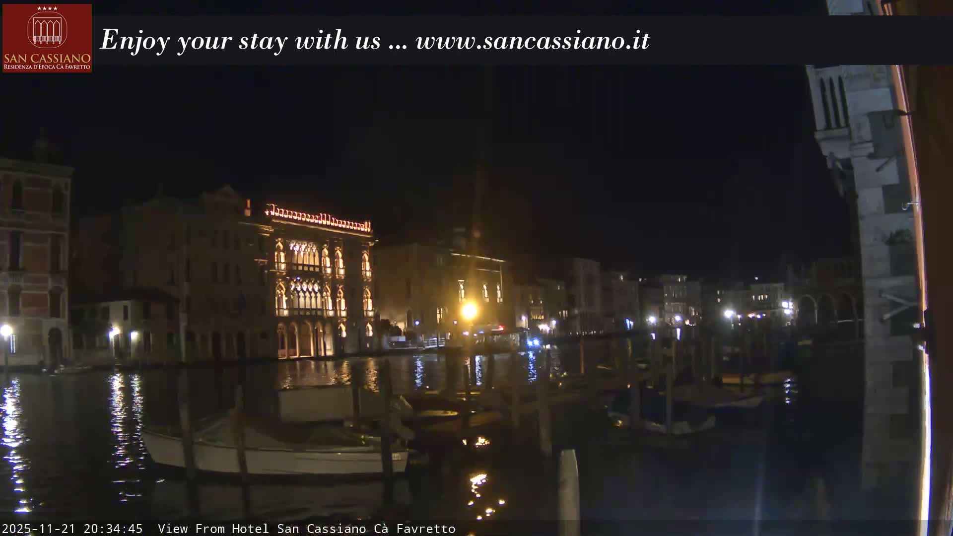 View of Grand Canal, Venice Live Cam - Venice, Veneto, Italy