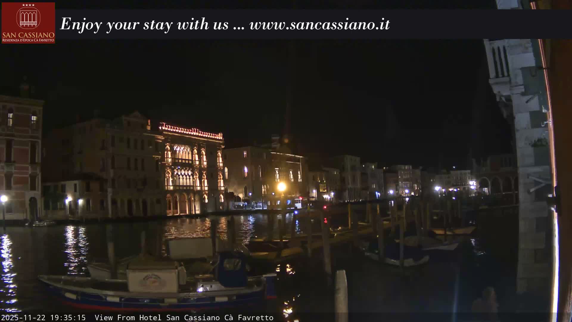 View of Grand Canal, Venice Live Cam - Venice, Veneto, Italy