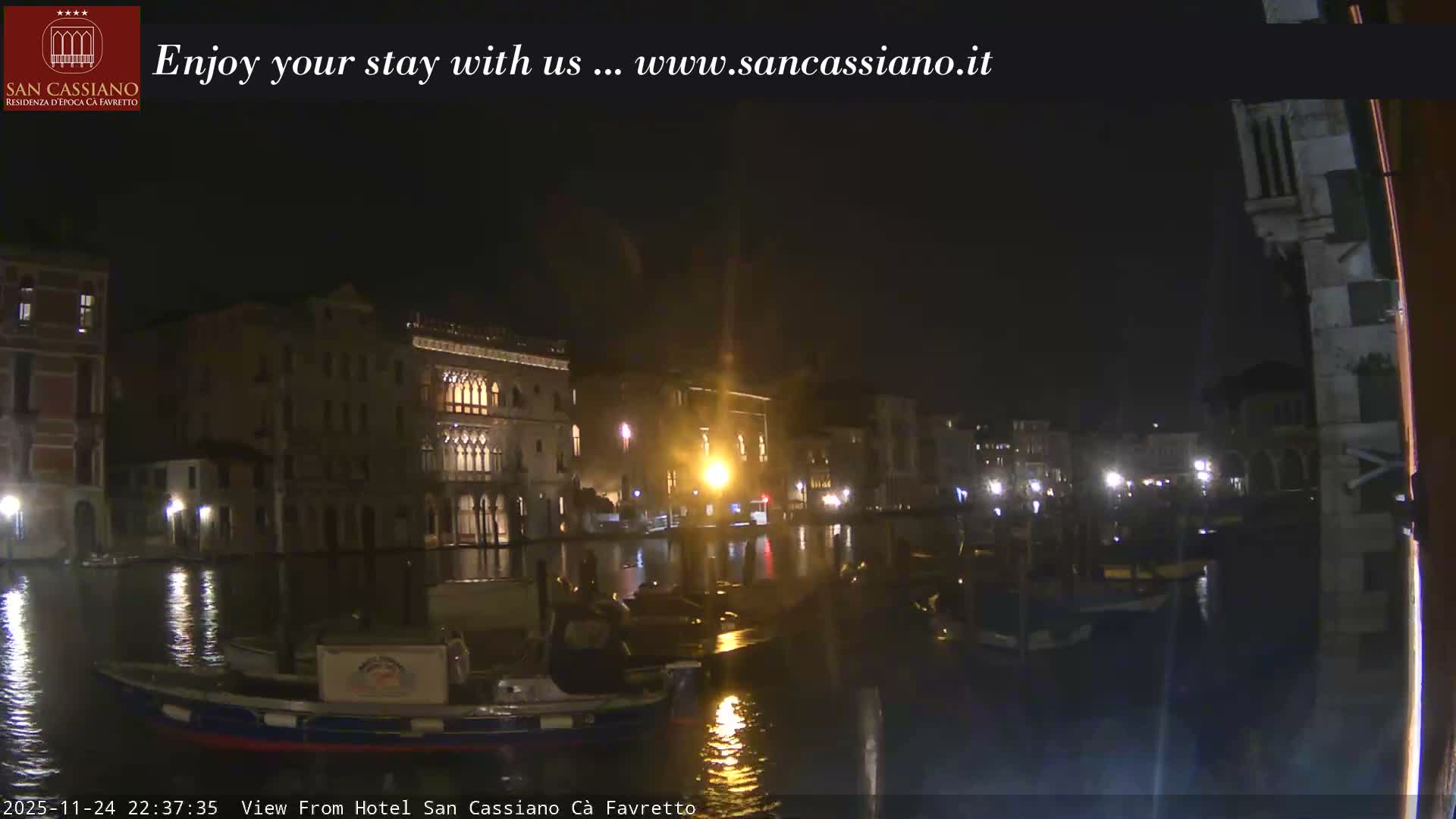 View of Grand Canal, Venice Live Cam - Venice, Veneto, Italy