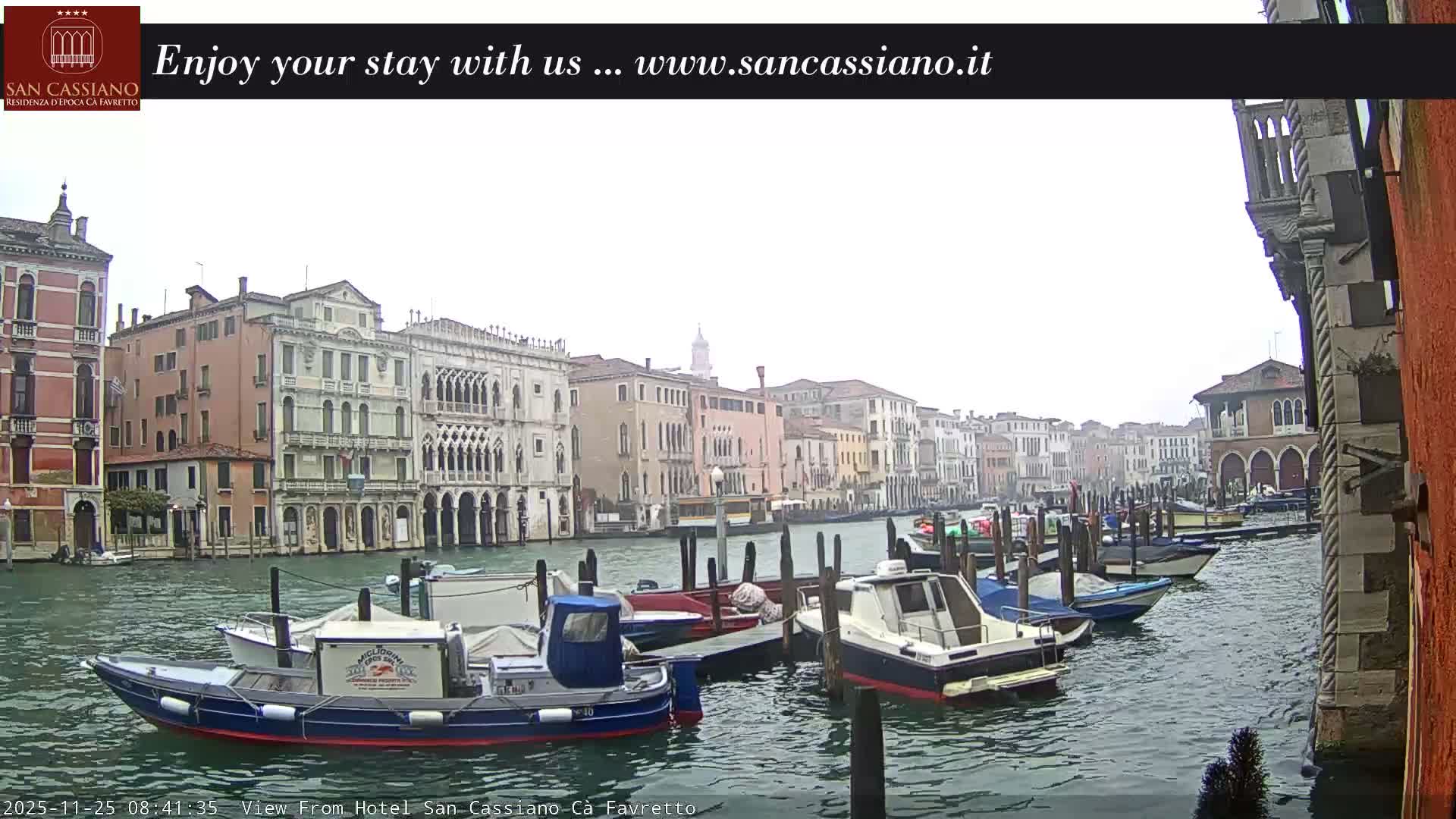 View of Grand Canal, Venice Live Cam - Venice, Veneto, Italy