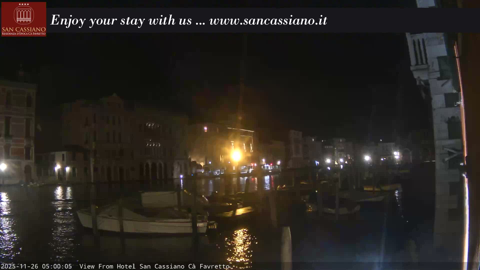 View of Grand Canal, Venice Live Cam - Venice, Veneto, Italy