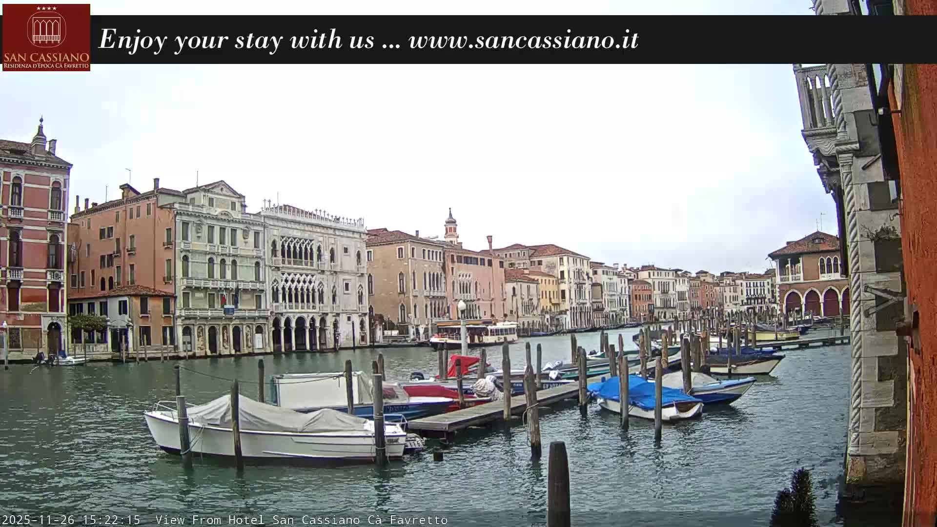 View of Grand Canal, Venice Live Cam - Venice, Veneto, Italy