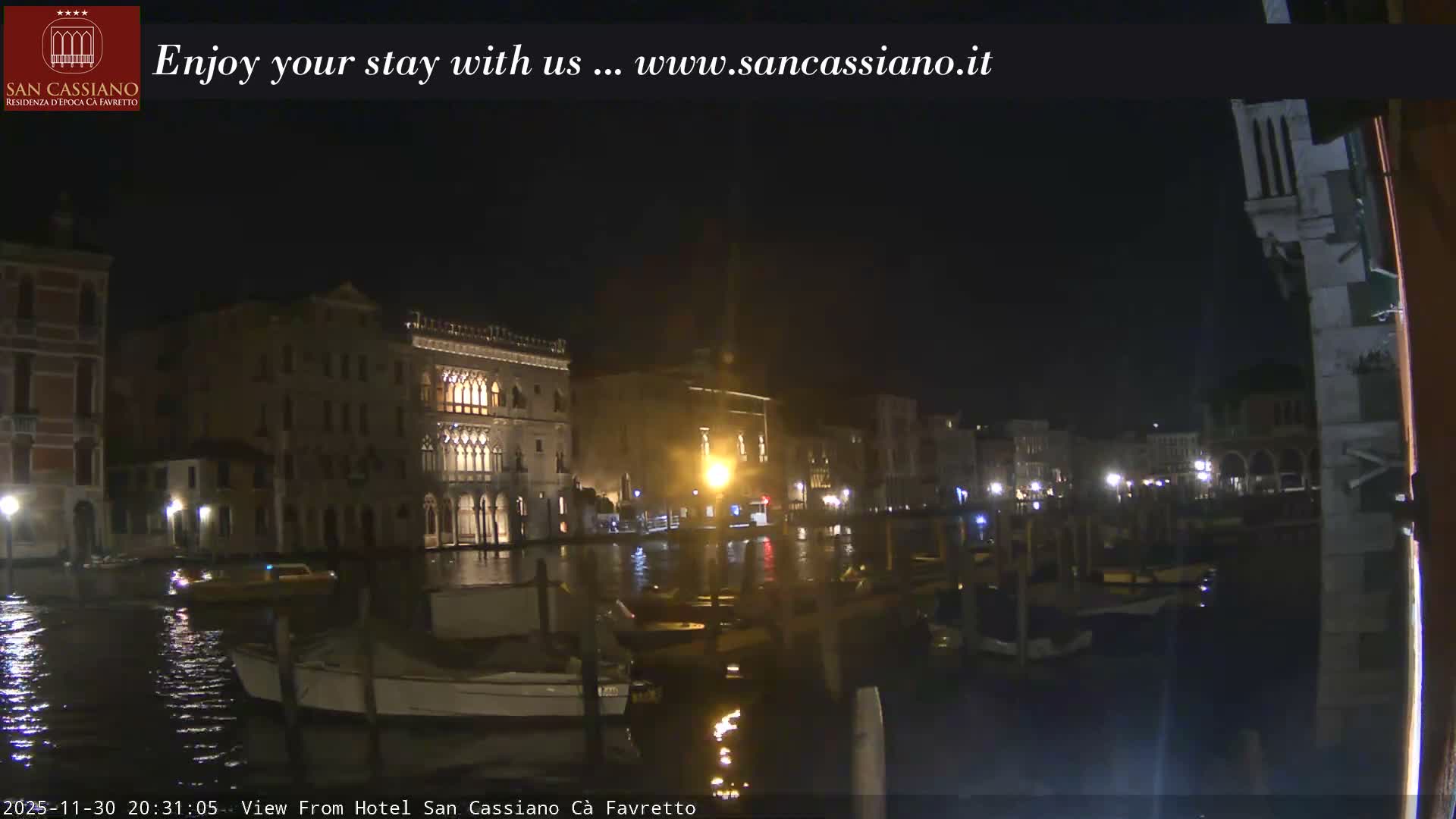 View of Grand Canal, Venice Live Cam - Venice, Veneto, Italy