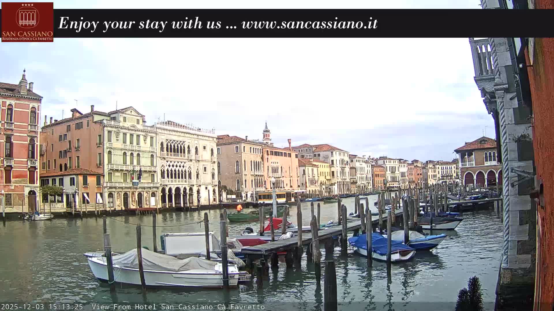 View of Grand Canal, Venice Live Cam - Venice, Veneto, Italy