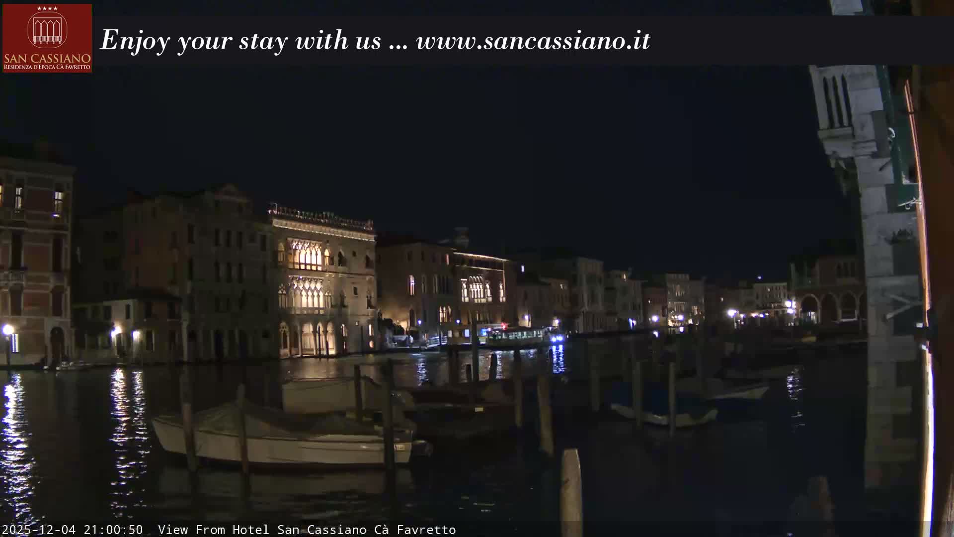 View of Grand Canal, Venice Live Cam - Venice, Veneto, Italy