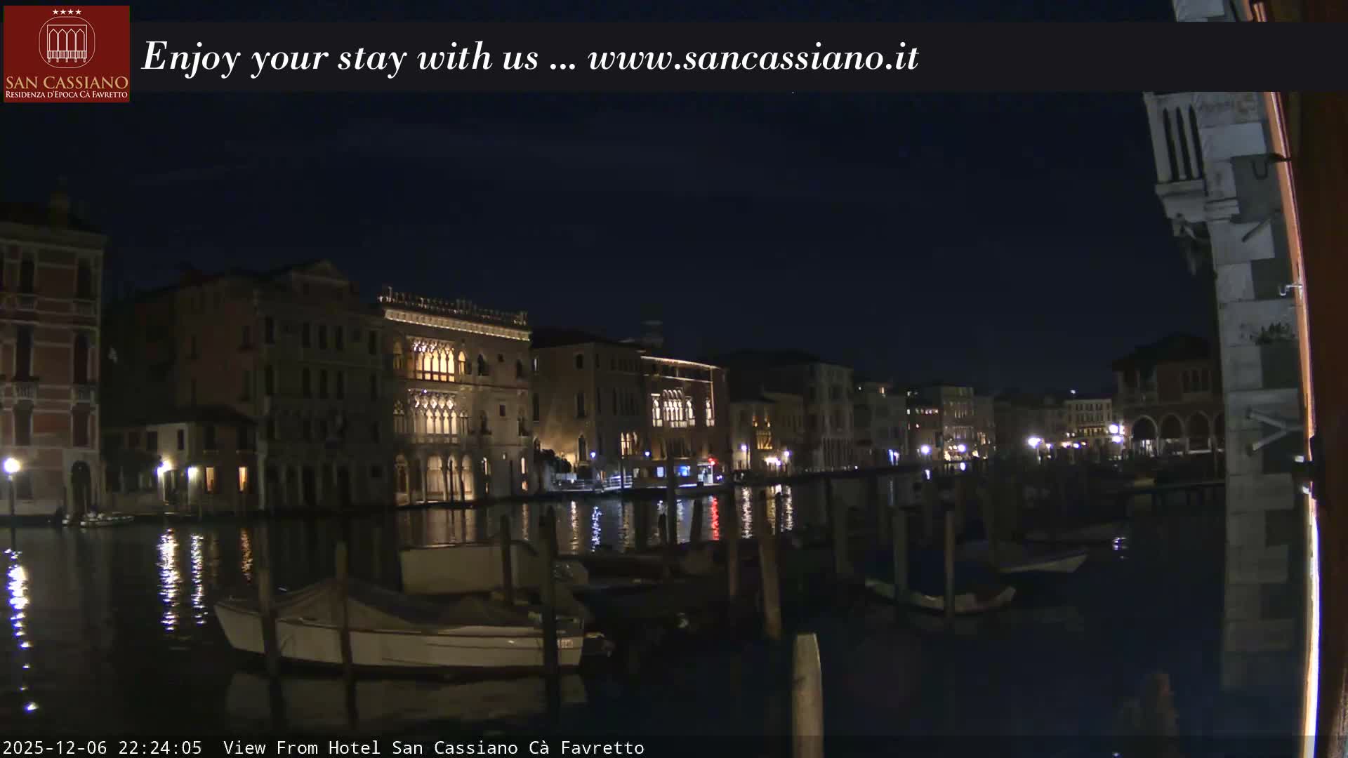 View of Grand Canal, Venice Live Cam - Venice, Veneto, Italy