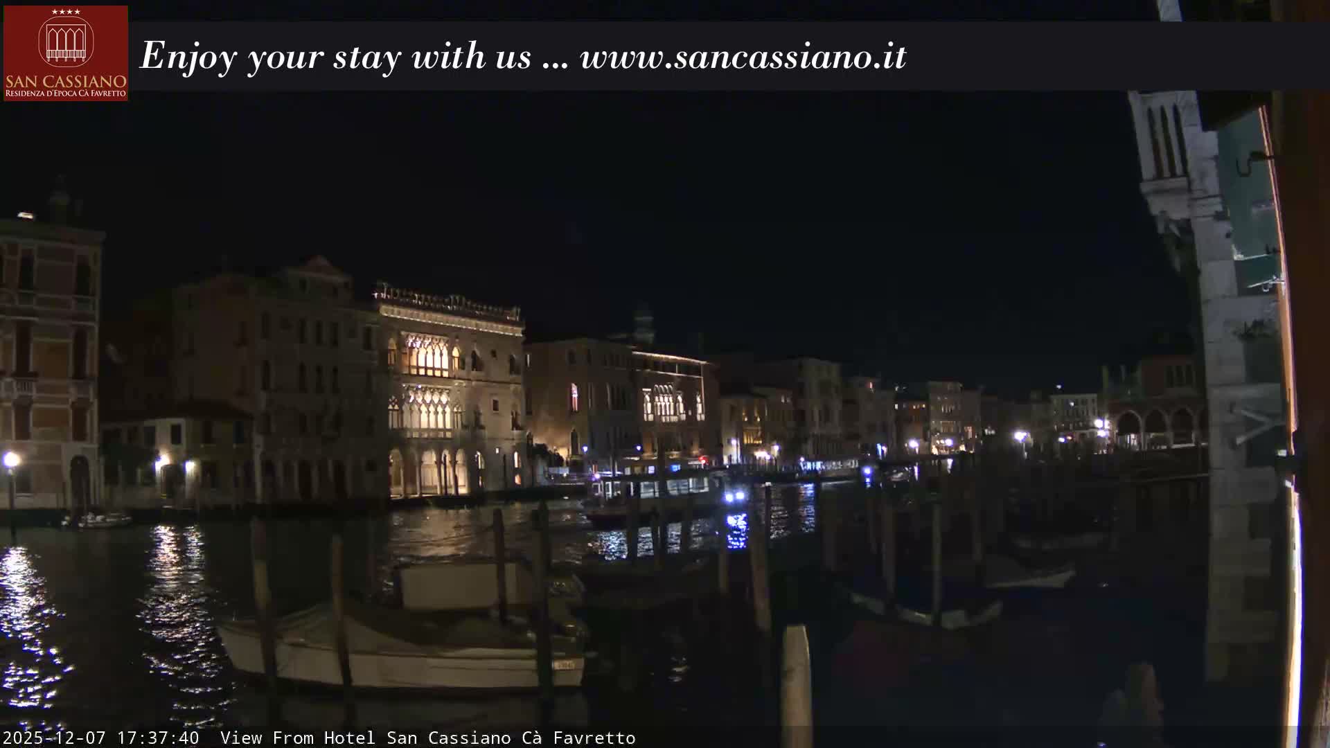 View of Grand Canal, Venice Live Cam - Venice, Veneto, Italy