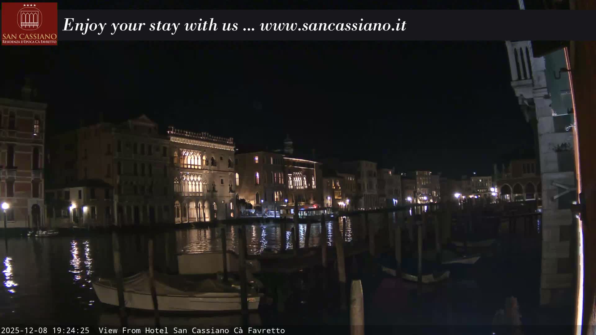 View of Grand Canal, Venice Live Cam - Venice, Veneto, Italy