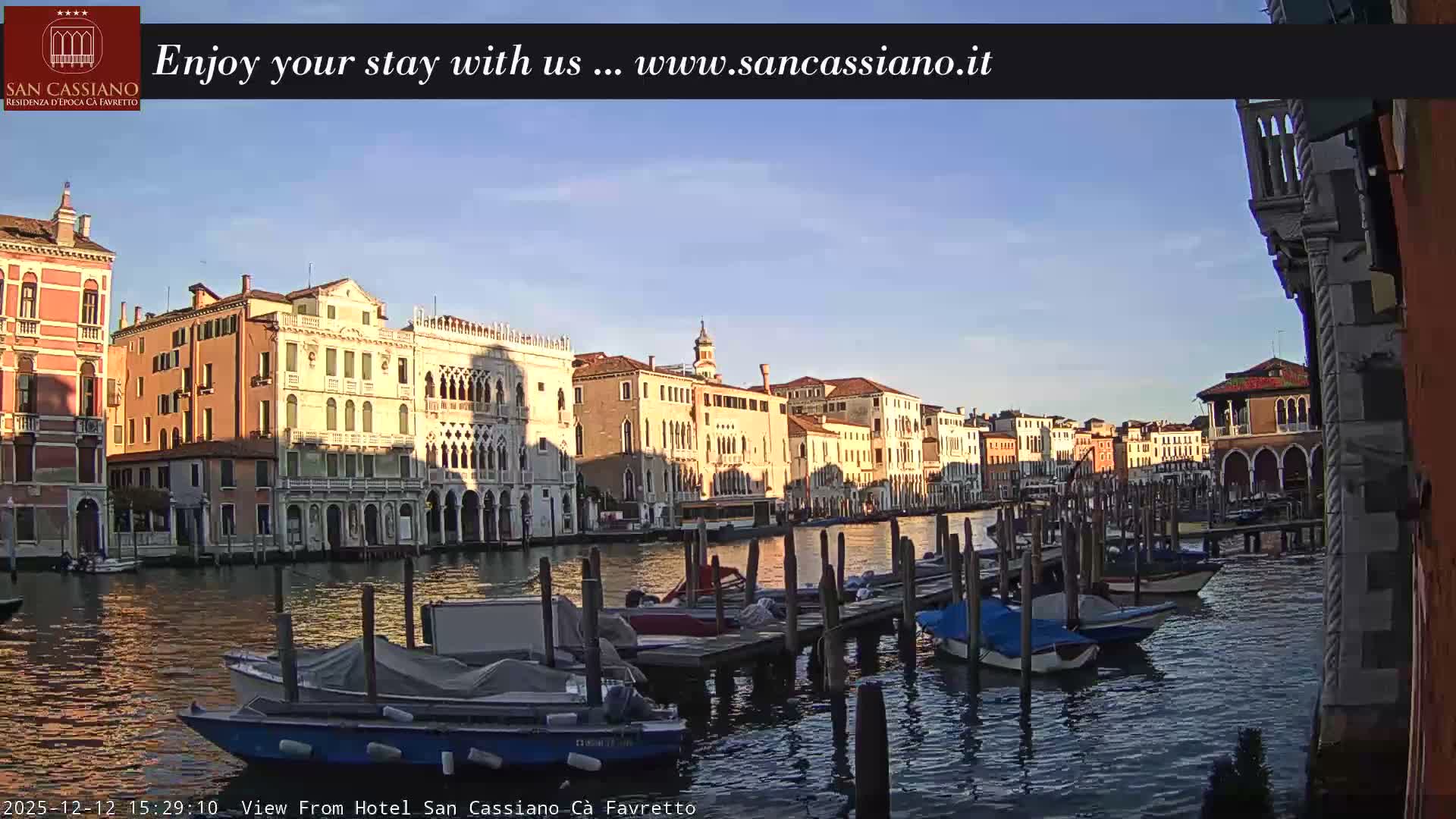 View of Grand Canal, Venice Live Cam - Venice, Veneto, Italy