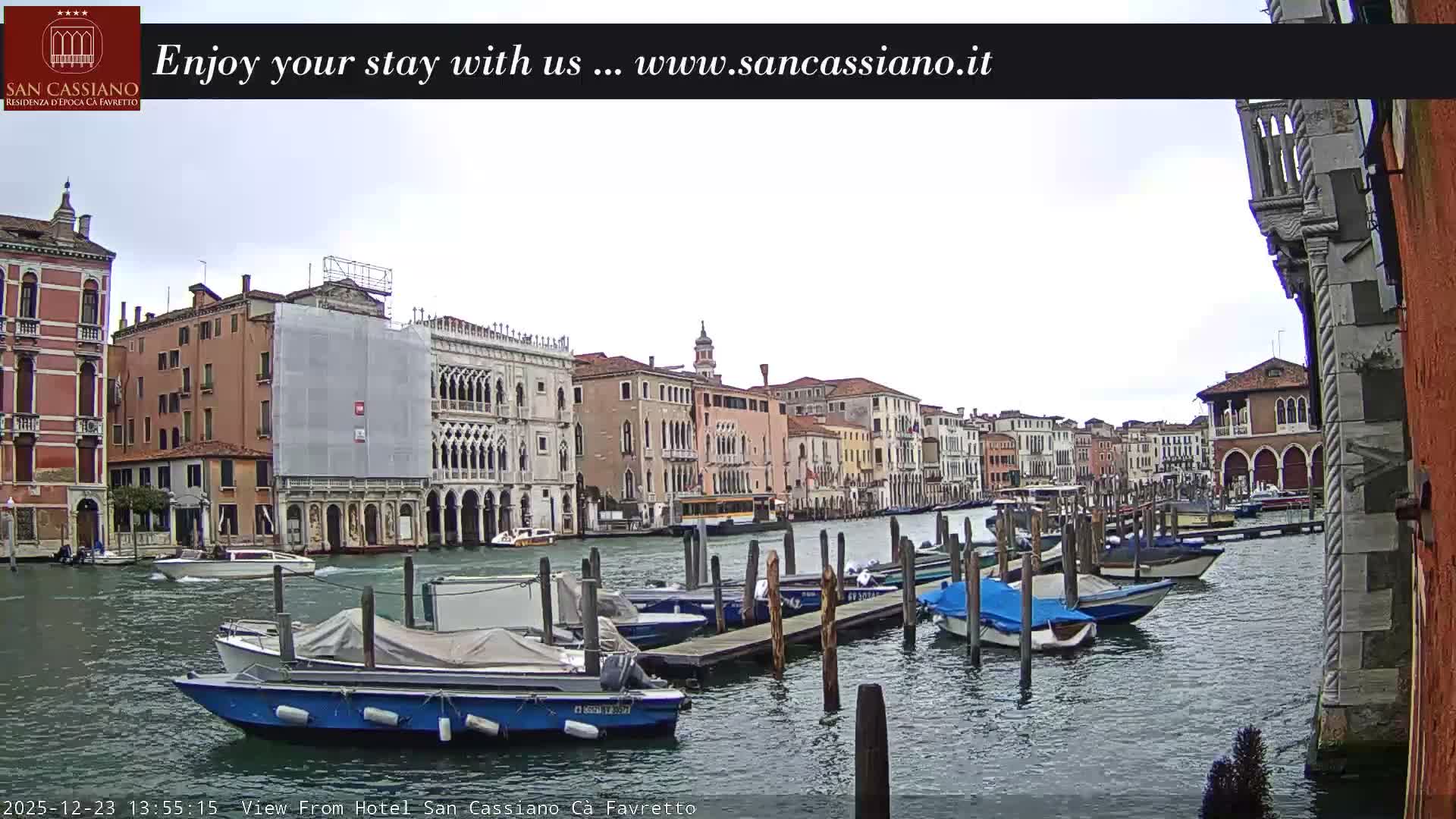 View of Grand Canal, Venice Live Cam - Venice, Veneto, Italy