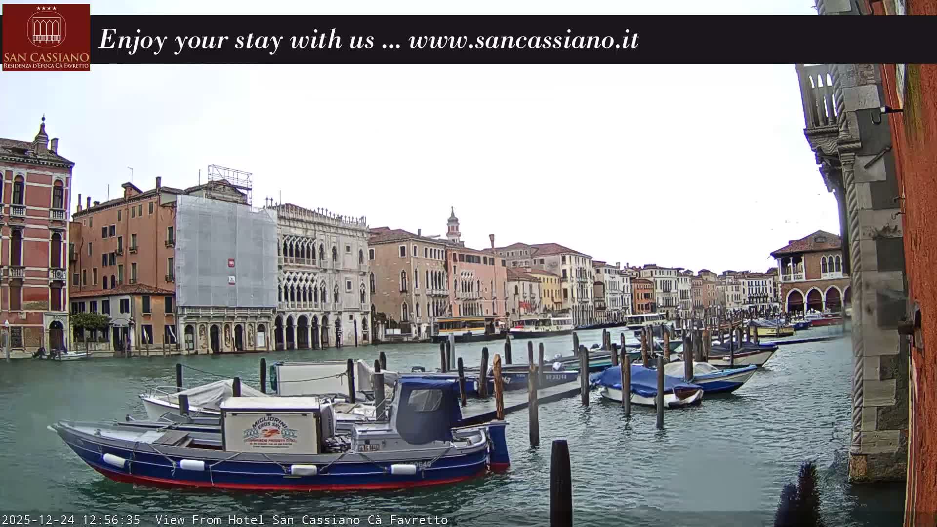 View of Grand Canal, Venice Live Cam - Venice, Veneto, Italy