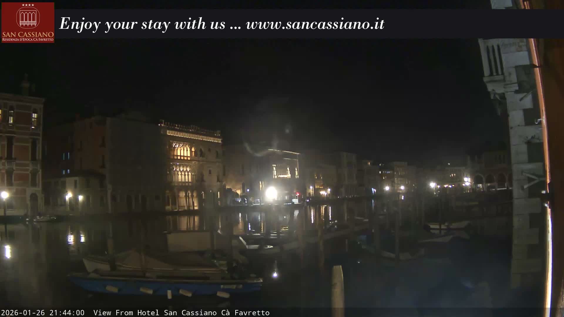 View of Grand Canal, Venice Live Cam - Venice, Veneto, Italy