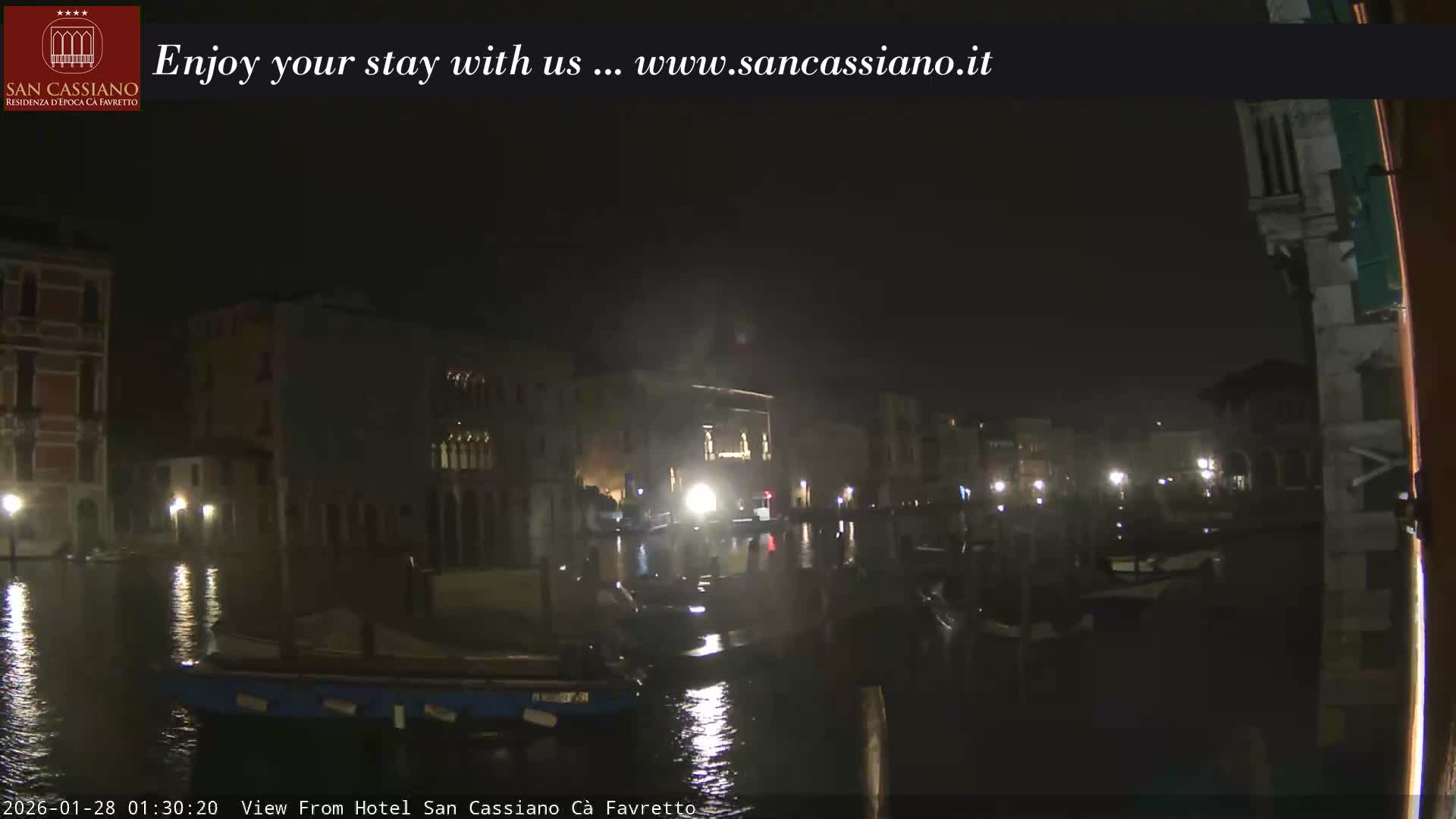 View of Grand Canal, Venice Live Cam - Venice, Veneto, Italy
