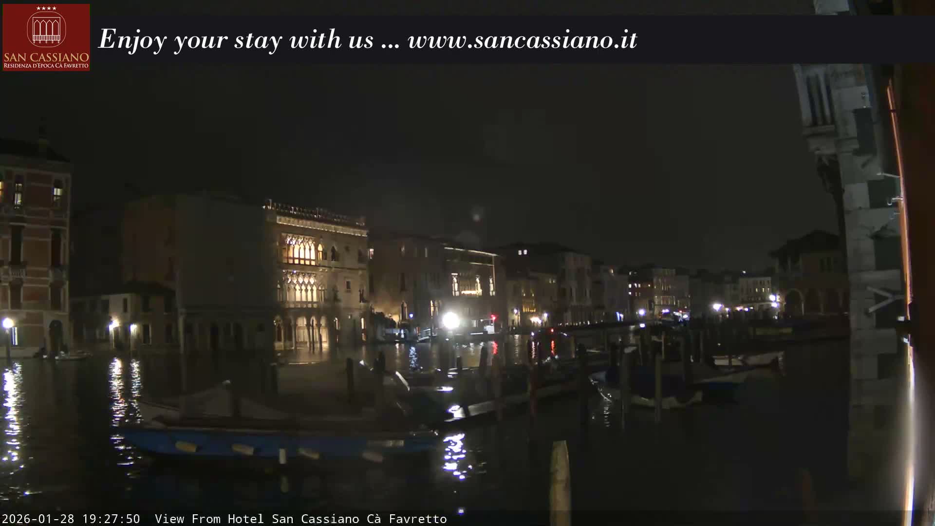View of Grand Canal, Venice Live Cam - Venice, Veneto, Italy