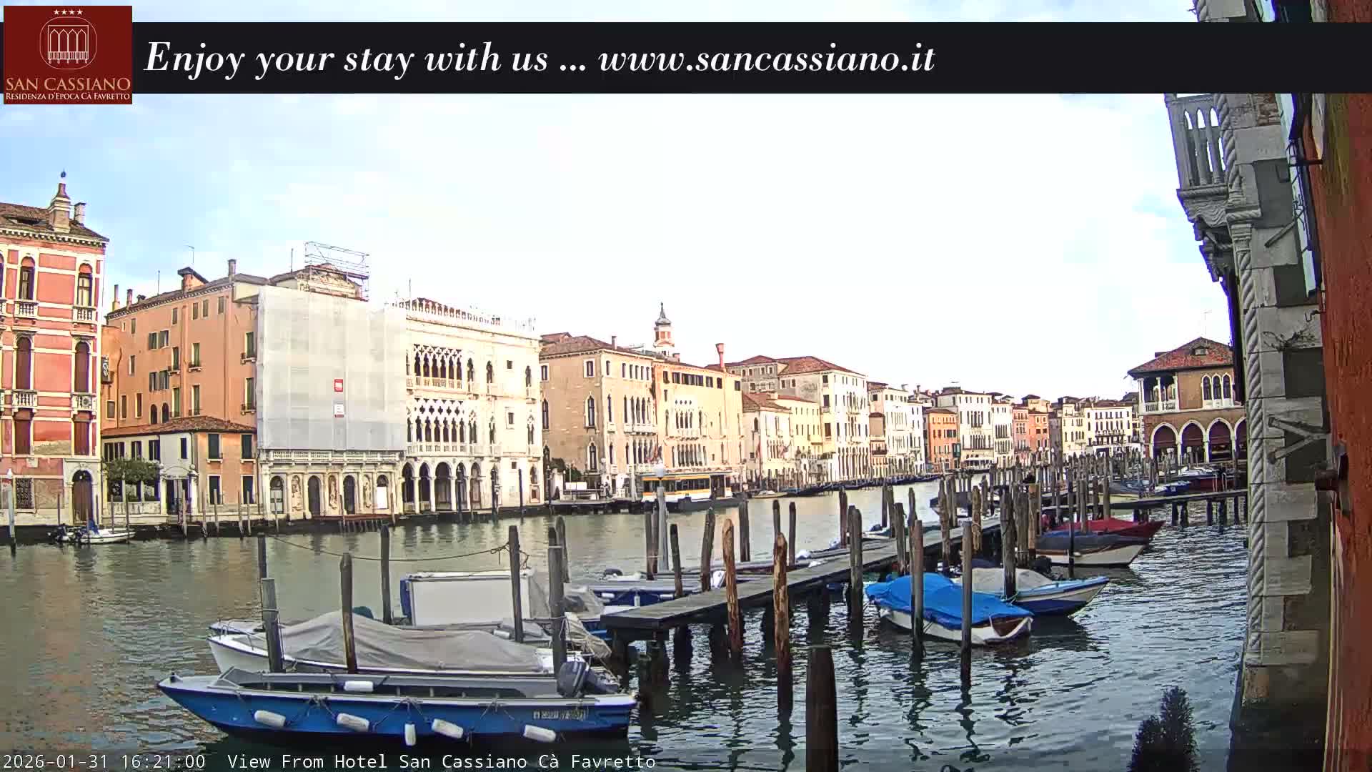 View of Grand Canal, Venice Live Cam - Venice, Veneto, Italy