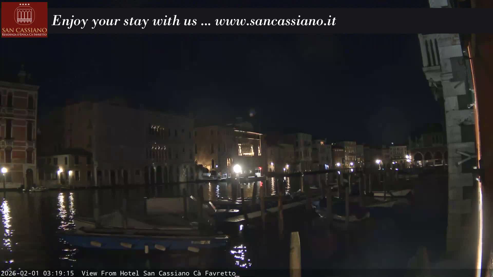 View of Grand Canal, Venice Live Cam - Venice, Veneto, Italy