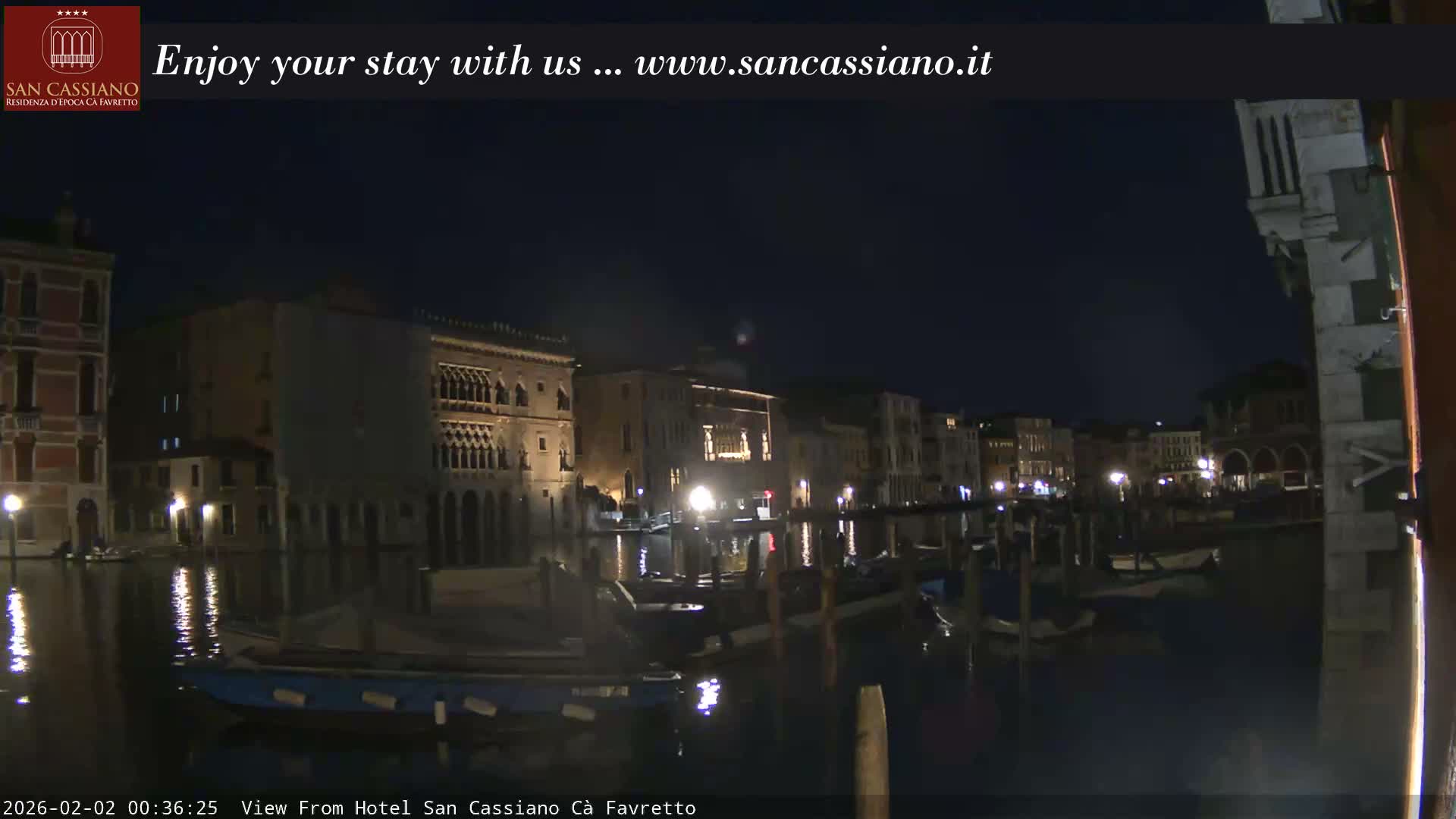 View of Grand Canal, Venice Live Cam - Venice, Veneto, Italy