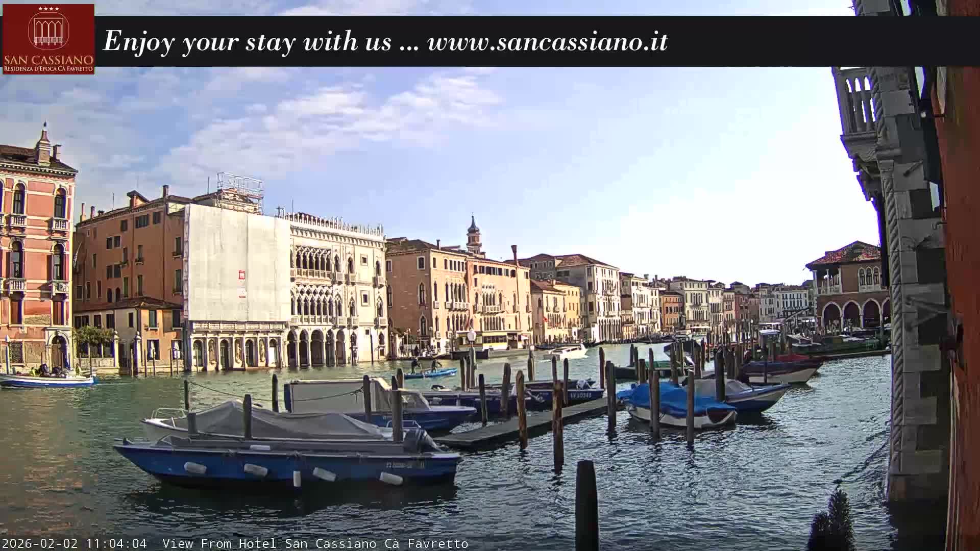 View of Grand Canal, Venice Live Cam - Venice, Veneto, Italy