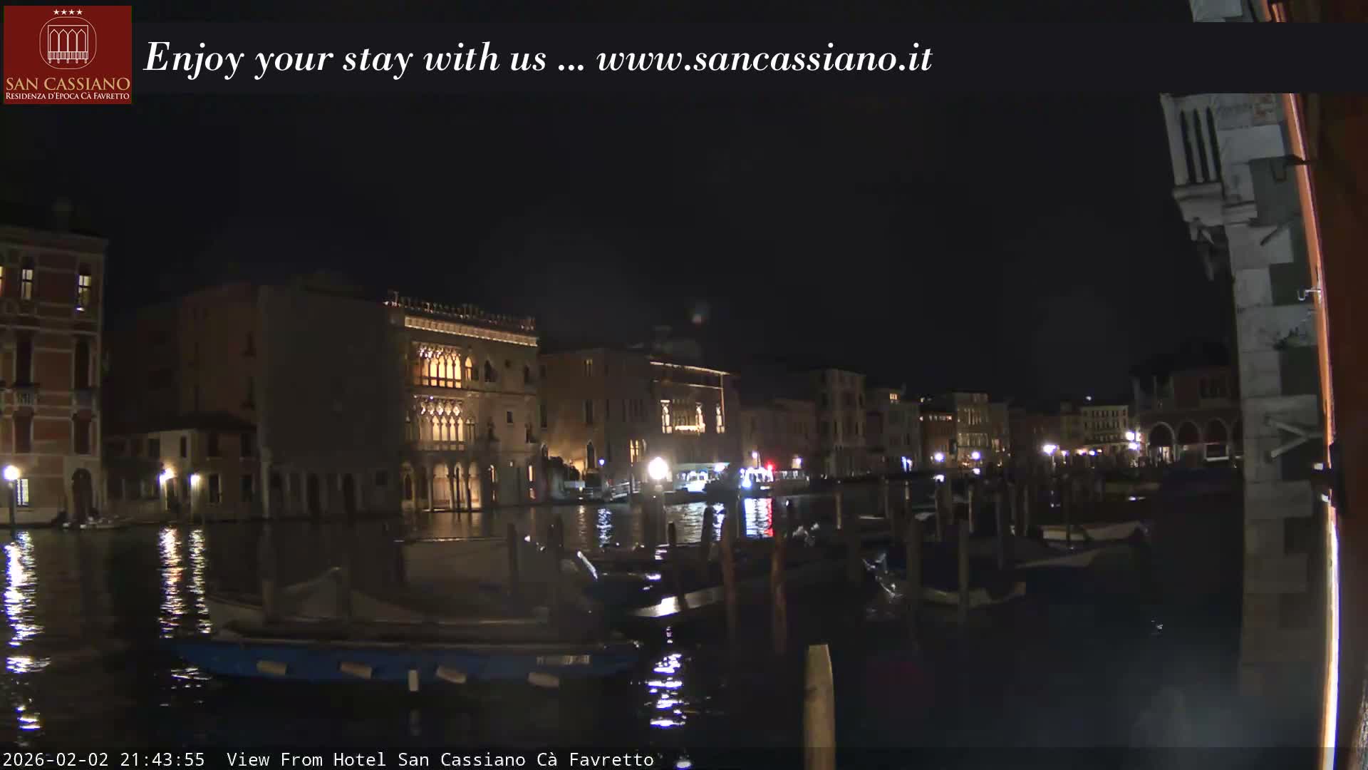 View of Grand Canal, Venice Live Cam - Venice, Veneto, Italy