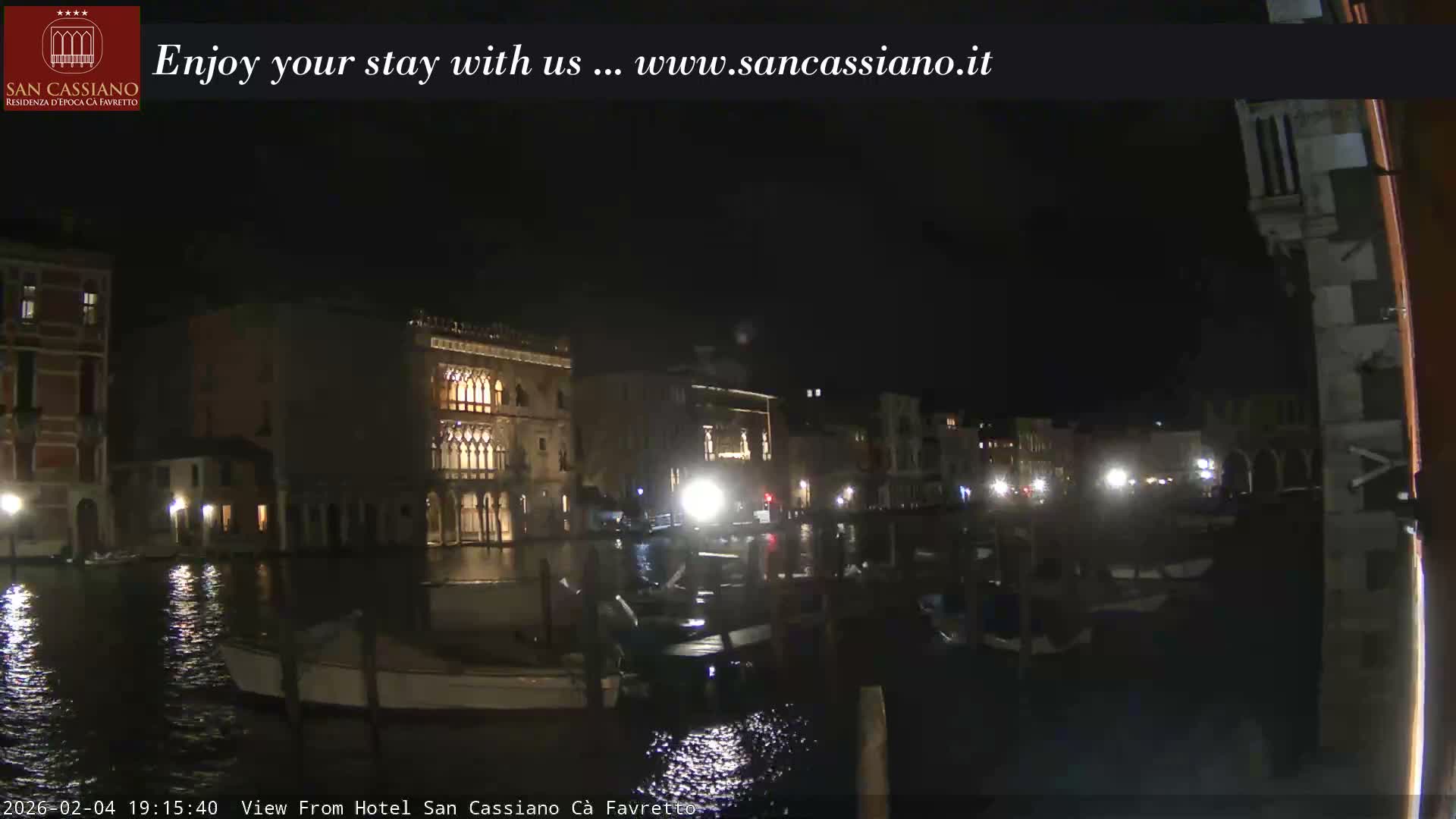 View of Grand Canal, Venice Live Cam - Venice, Veneto, Italy