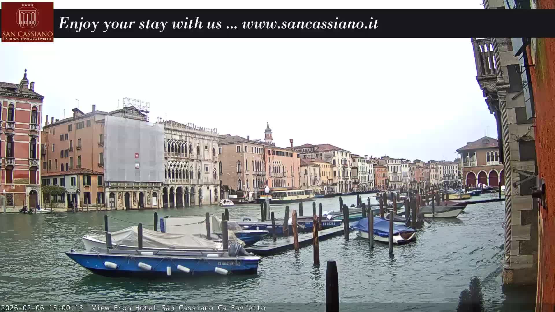 View of Grand Canal, Venice Live Cam - Venice, Veneto, Italy