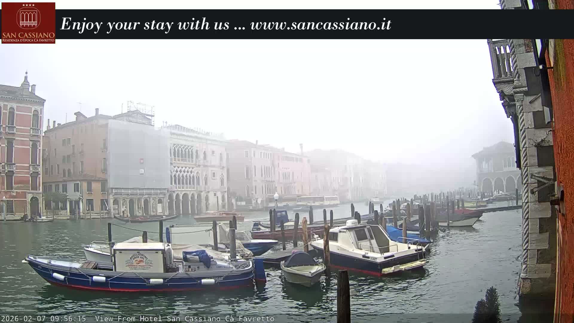 View of Grand Canal, Venice Live Cam - Venice, Veneto, Italy