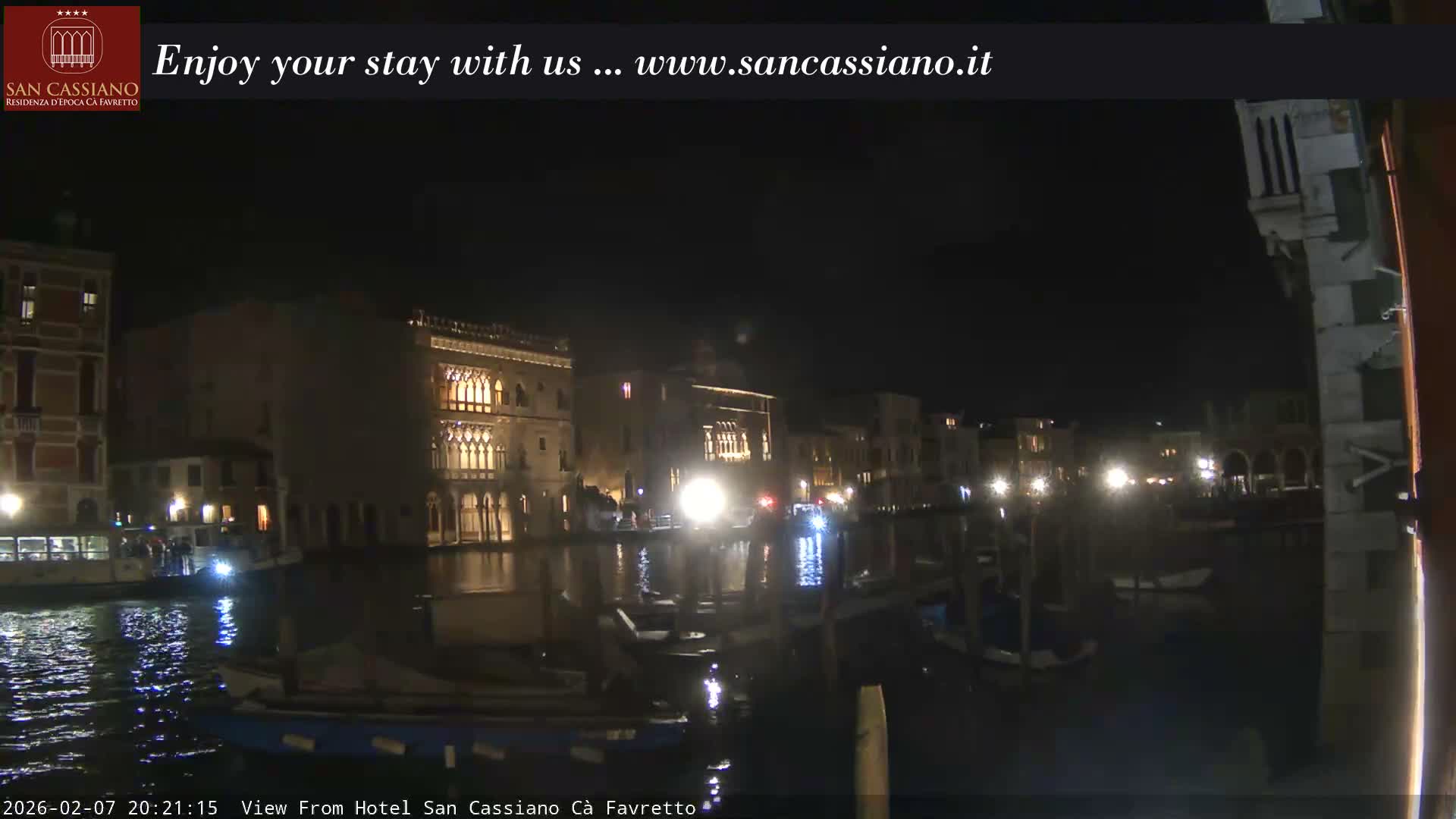 View of Grand Canal, Venice Live Cam - Venice, Veneto, Italy