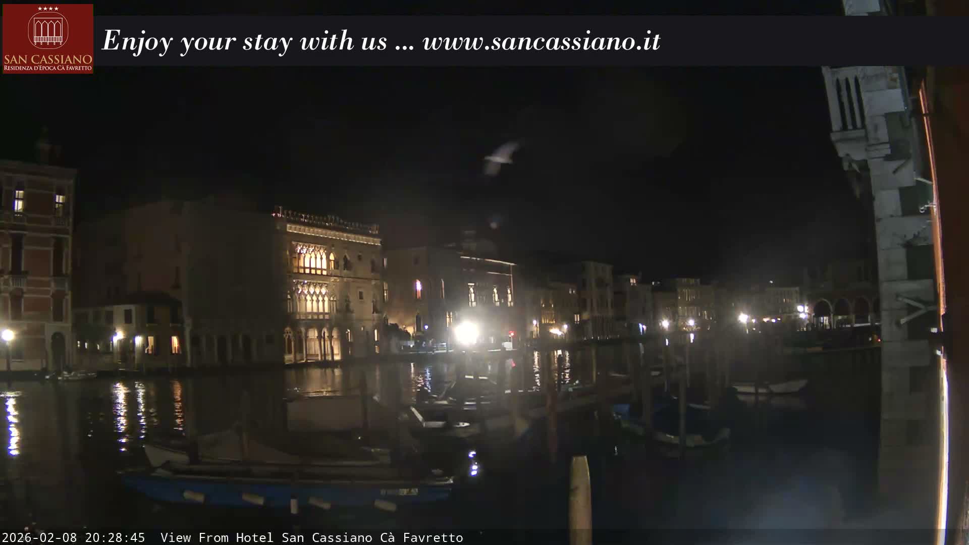 View of Grand Canal, Venice Live Cam - Venice, Veneto, Italy